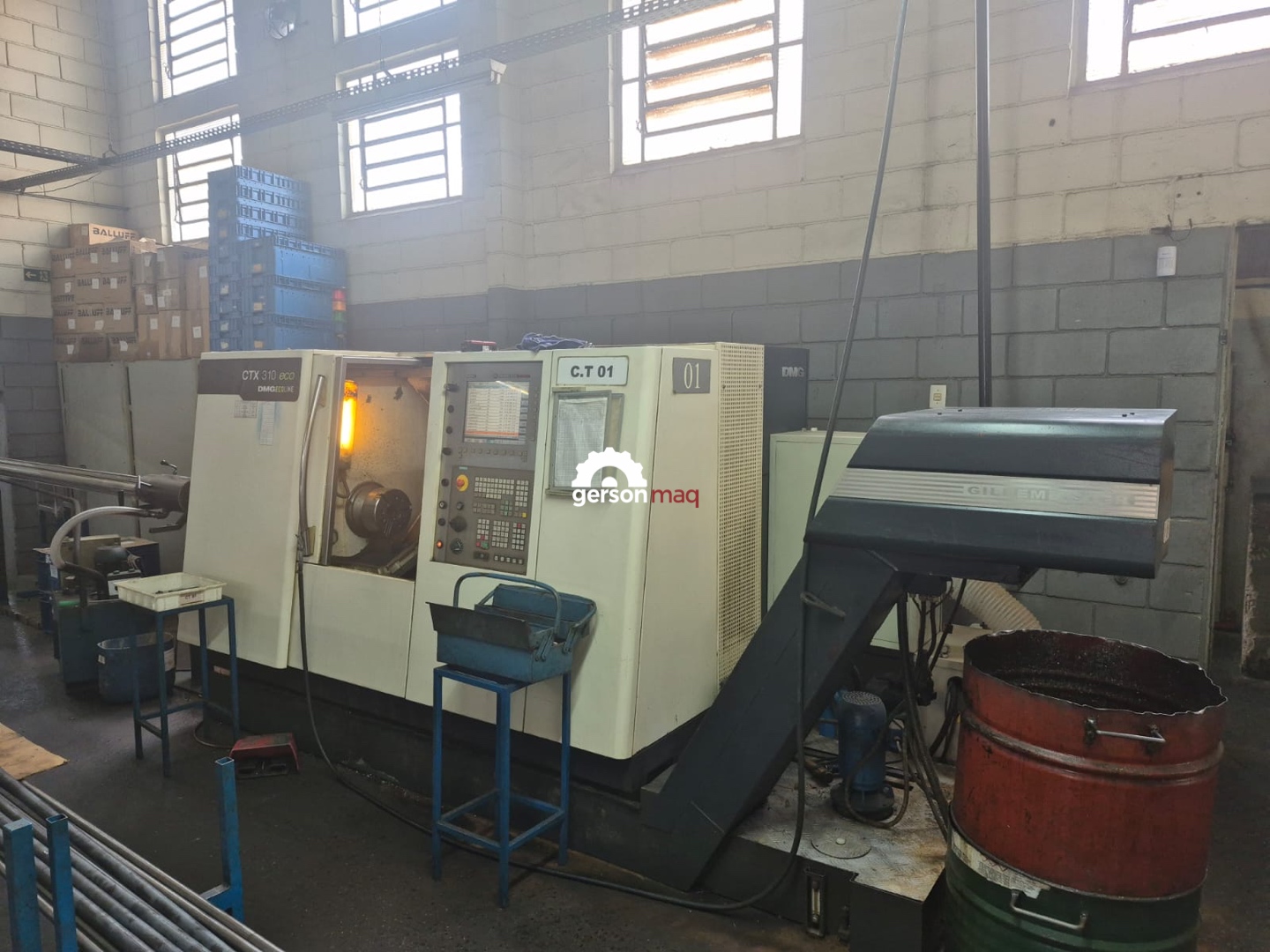 TORNO CNC DMG MORI CTX 310 ANO 2008 - FERRAMENTA ACIONADA